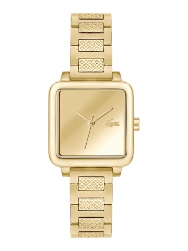 Lacoste Lacoste.12.12 Leap Qtz Basic Gold Square Dial Women's Watch- 2001464
