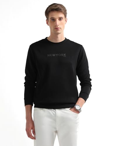 Typographic Embossed Regular Fit Sweatshirt