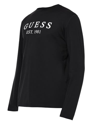 GUESS Blue Printed Round Neck T-Shirt