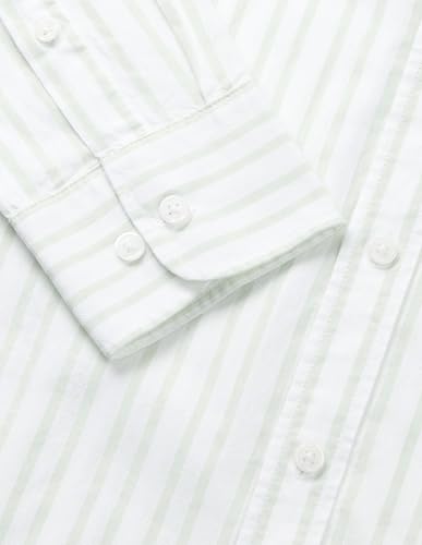 U.S. POLO ASSN. Men's Vertical Striped Twill Shirt Green