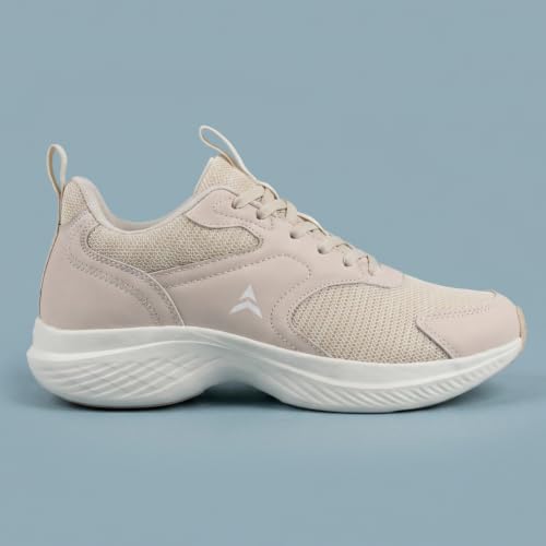 AVANT Women's CloudCurve Running Shoes | Lace-Up Design | Breathable Mesh, Lightweight | Everyday Wear Running Shoes_Peach-UK7