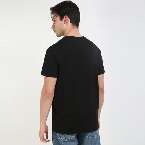 Tommy Hilfiger Solid Regular-Fit Cotton T-Shirt Black