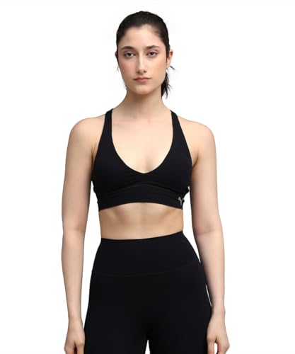 Puma Women's Nylon Wired Casual Sports Bras (527481_Black