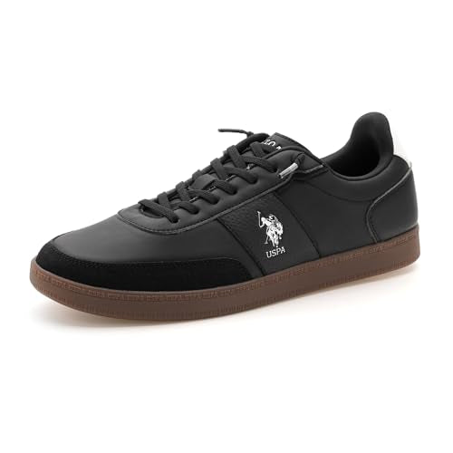 U.S. Polo ASSN. Mens Milton Black Sneakers - (UK10) (UK11) (2FD24874Z01)