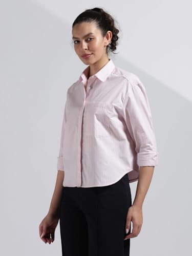 Striped Relaxed Fit Cotton Shirt