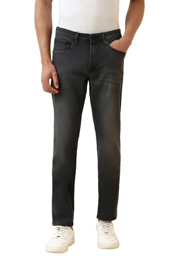 Men Charcoal Dark Wash Jeans