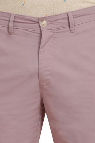 Allen Solly Men Pink Solid Slim Fit Shorts