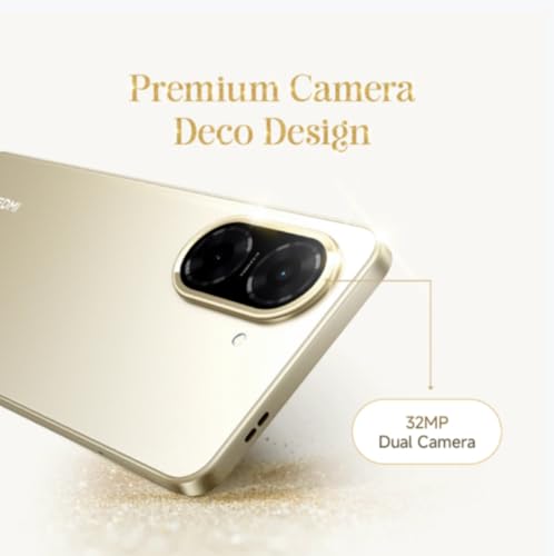 Redmi A5 Jaisalmer Gold (3GB RAM 64GB Storage) | Royale Design | Segment's Largest 17.47cm(6.88) and Smoothest 120Hz Display | 5200mAh Large Battery | Expandable Storage up to 2TB