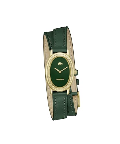 Lacoste Lacoste Parisienne Qtz Basic Green Color Oval Dial Women's Watch | Green Leather Material | Strap Watch - 2001455