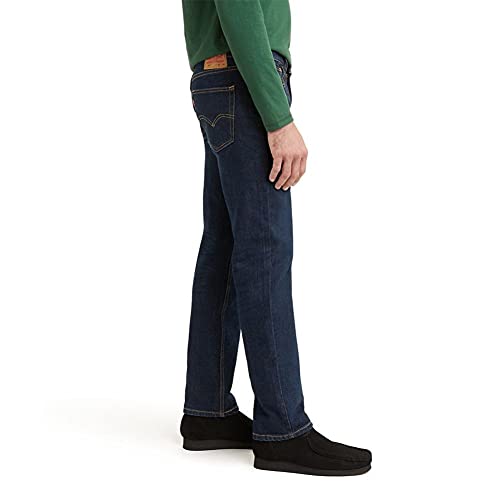 Levi's Men's 514 Straight Fit Stretch Jean, (New) Clean Run - Dark Indigo (Advanced Stretch), 34W x 32L