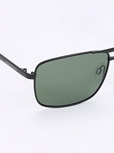 Skechers Men Aviator Black Polarized Sunglasses, Large