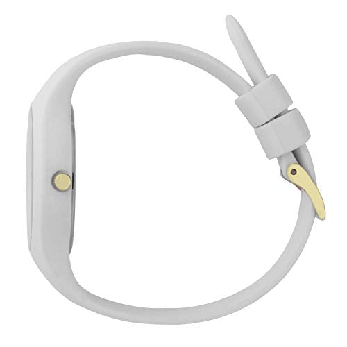 Ice-Watch - ICE Glam White Gold Numbers - Women's Wristwatch with Silicon Strap, White, Small (34 mm), Small (34 mm)