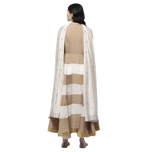 Rangriti Women's Viscose Kurta Set (FSGLM22149SS25GLD_Gold