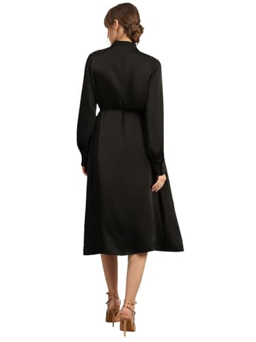 VERO MODA Womens Midi Dress Jet Black