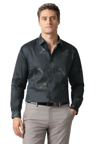 Van Heusen Men's Slim Fit Shirt (VDSFESLFN16242_Navy