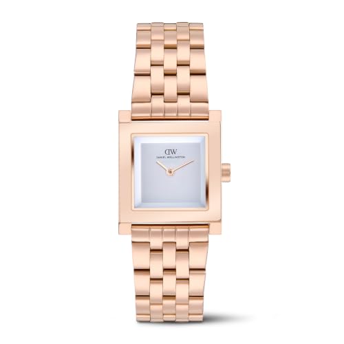 Daniel Wellington Square 24mm Silver Dial Analog Women Watch - DW0DL2801