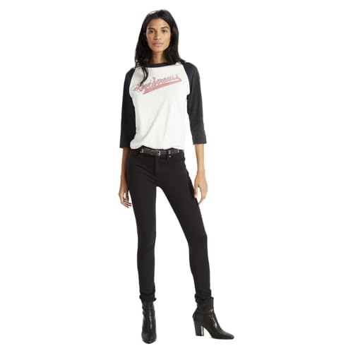 Levi's Women's 721 High Rise Skinny Jean, Soft Black, 34 (US 18) S
