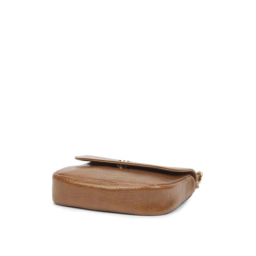 Caprese Frieda Small Sling Bag for Women with Adjustable Strap, Zipper & Magnetic Button Closure for Comfortable Wear | Versatile Handbag for Everyday Use, Travel, and Special Occasions (Tan)