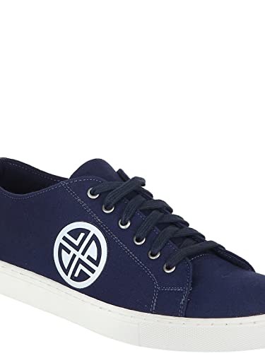 Carlton London Men's Sneakers, Navy Blue, 6