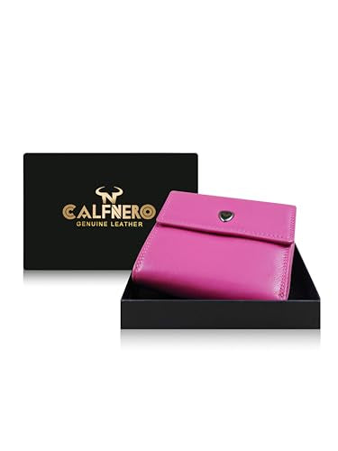 Calfnero Genuine Leather Women's Wallet-Women's Purse (Pink)