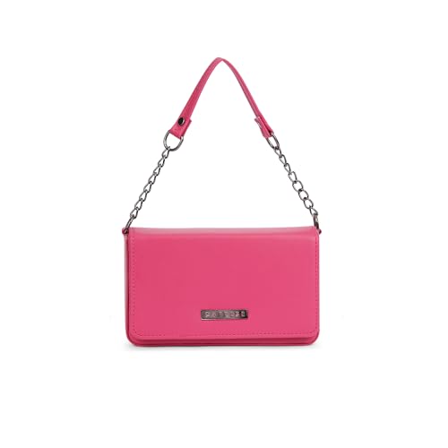 Caprese Rare Small Sling Bag for Women with Adjustable & Detachable Strap for Comfortable Wear | Magnetic Button Closure | Versatile Handbag for Everyday Use, Travel & Special Occasions (Fuchsia Pink)