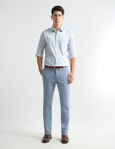 Arrow Blue Formal Shirt_ARAEOSH3106_46