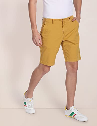 U.S. POLO ASSN. Men's Regular Shorts (USSRT1079_Mustard