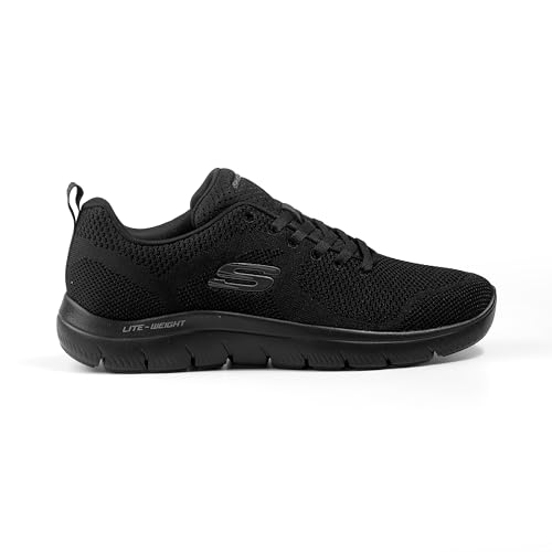 Skechers Mens Summits - Brisbane Black Sneaker - 9 UK (10 US) (232057ID-BBK)