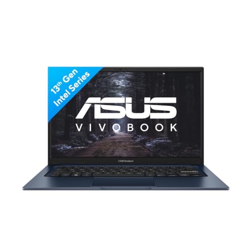 ASUS Vivobook 14 (2025),13th Gen, Intel Core i3-1315U, 8GB RAM, 512GB SSD, FHD, 14", (35.5 cm) Windows 11 Home, M365 Basic(1 Year)* Office 2024, Quiet Blue,1.4 Kg, X1404VA-EB322WS, Thin & Light Laptop