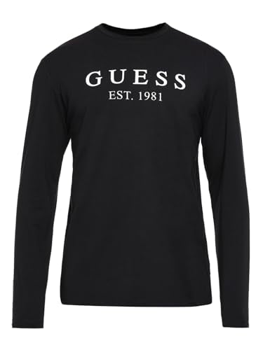 GUESS Blue Printed Round Neck T-Shirt