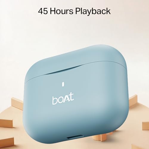 boAt Airdopes Ace Gen 2 TWS Earbuds with 45H Battery, 4Mics ENx Tech, ASAP Charge, 13mm Drivers, 50 ms Low Latency, IPX5, Bluetooth Earbuds, TWS Ear Buds Wireless Earphones with mic (Mystic Blue)