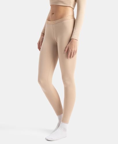 Jockey 2541 Women's Soft Touch Microfiber Elastane Stretch Fleece Fabric Thermal Leggings with StayWarm Technology_Skin_S