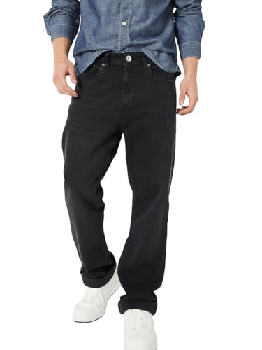 Max Men Washed Regular Fit Jeans (Black_36)
