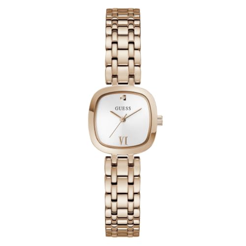 GUESS Square 25mm White Dial Analog Women Watch - GW1098L4