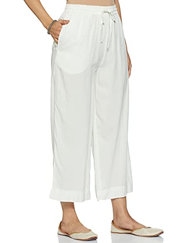 Max Women's Regular Pants (NOOSPL21OW_Off White_2XL)