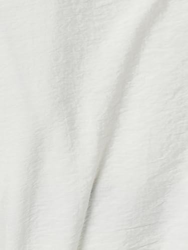 Max Women Textured Tie-up Waist Shirt (Off White_M)