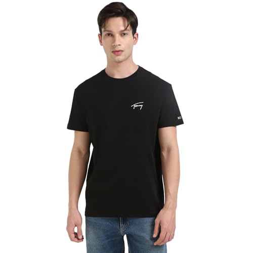 Tommy Hilfiger Solid Regular-Fit Cotton T-Shirt Black