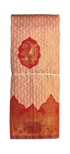 SREE KUMARAN Women's Kanchipuram Kubera Silk Pure Pattu Sarees With Blouse