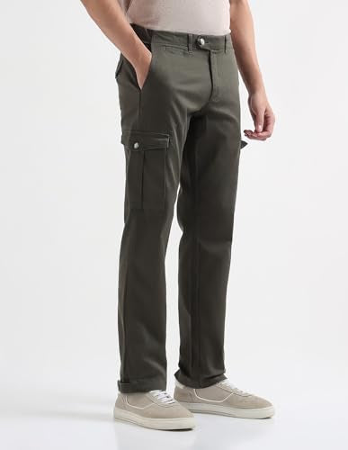 Arrow Sports Men's Regular Casual Pants (ASAKTR2562_Brown