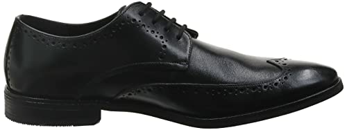 Clarks Mens 26148029 Black Black Leather Uniform Dress Shoe - 9 UK (261480297)