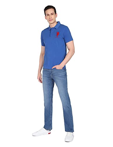 U.S. POLO ASSN. Boot Cut Men's Jeans (UDJENO0659_Blue_32)