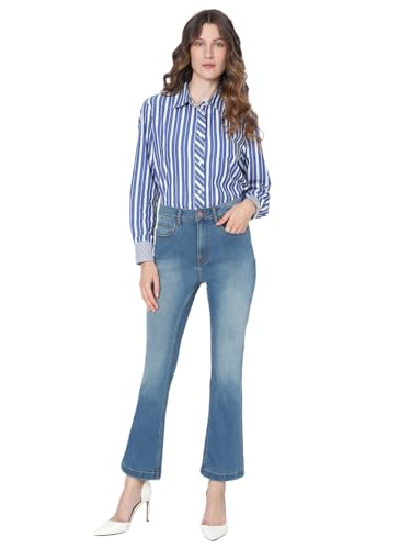 VERO MODA Women's Bootcut Blue Jeans