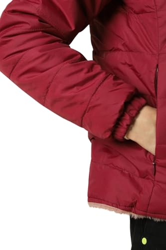 Women Red Solid Casual Jacket