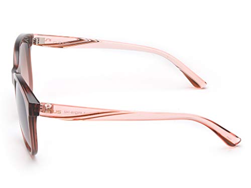 IRUS Gradient Square Women's Sunglasses - (IRS1018C3SG|55|Brown To Purple Gradient FM Color Lens)