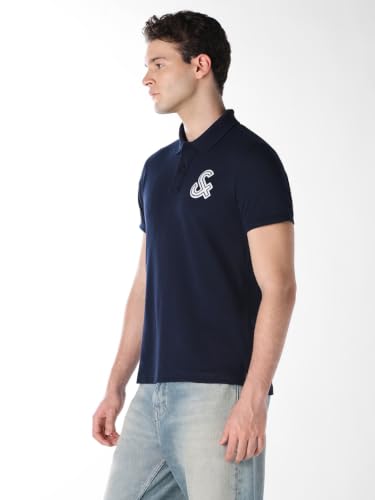 Jack & Jones Men Logo Branding Knitted Polo Tshirt