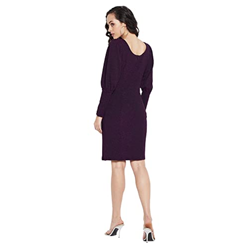 MADAME Women Purple Dress