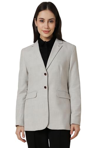 Allen Solly Women's Blazer (AHBZWRGFG52236_Grey