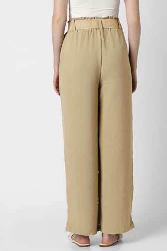 Van Heusen Women's Regular Casual Pants (VWTPURGPU16321_Beige