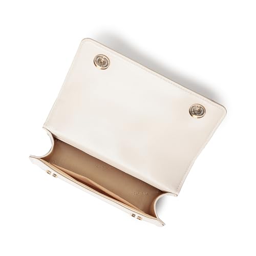 Fastrack white PuffCharm Sling | Quilted Faux-Leather Women’s Handbag | Sling with Chain Accent Handle & Magnetic Closure