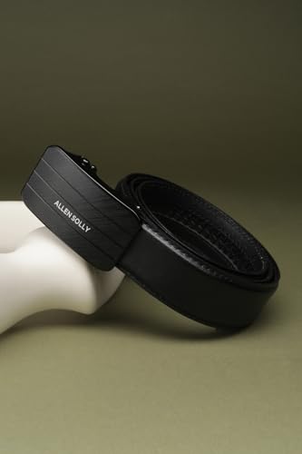 Men Black Solid Formal Belt